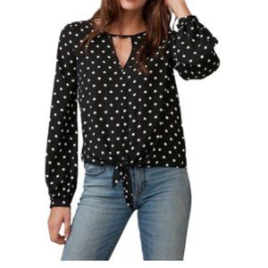 3/$23 Express Women Polka Dot Blouse Small Petite